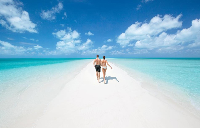 sabbia bianca Big Farmer's Cay alle Bahamas viaggi di nozze consigli