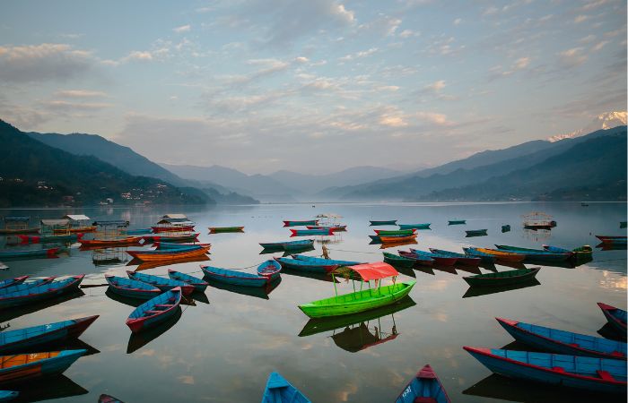 Pokhara lago 