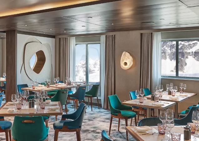 ristorante dentro Crociere Silversea