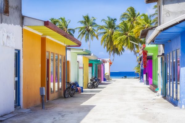 L'isola di Maafushi si trova nell'Atollo di Malé Sud