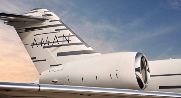 il nuovo servizio di private jet della Aman Resort