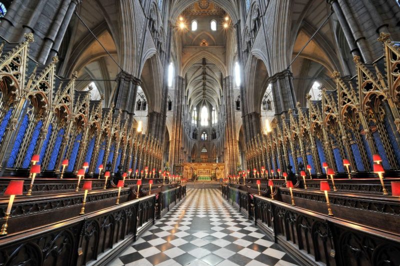 interno di westminster abbey
