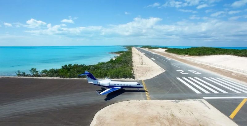 Jet Privato atterra a Blue Island Bahamas