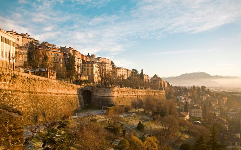 le mura di Città Alta a Bergamo