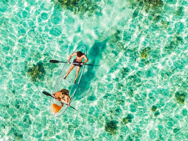 Fare kayak alle Maldive