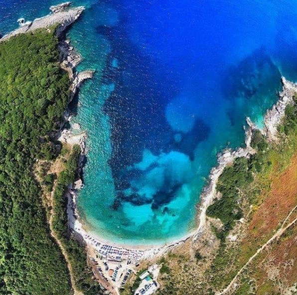 Monastery Beach Saranda Albania Mar Mediterraneo