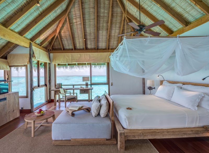 interno delle camere al Gili Lankafushi