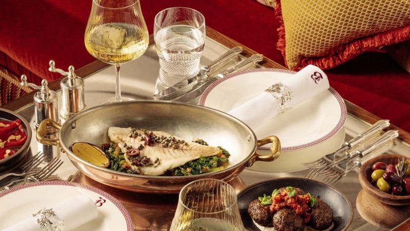 i menù di ispirazione mediterranea al Bacchanalia ristorante Londra