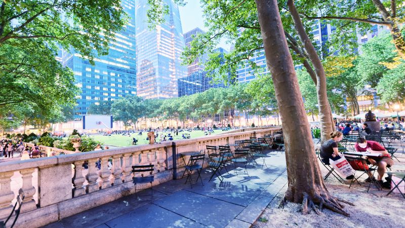 Bryant Park a New York City per un viaggio con i bambini