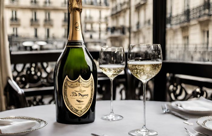 Le Bristol Paris cena con Don Perignon