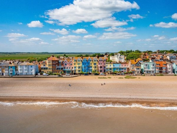 Passeggiare sulle spiagge di Aldeburgh e Walberswick lungo la costa del Suffolk