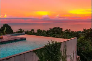 piscina-vista-tramonto-art-villa-costa-rica