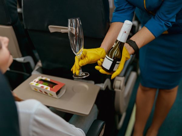 alcol in volo