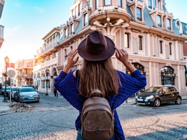 ragazza turista