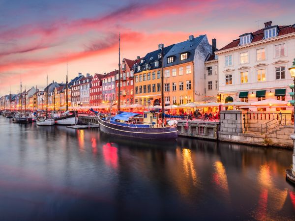 Copenaghen, Danimarca al Canale di Nyhavn